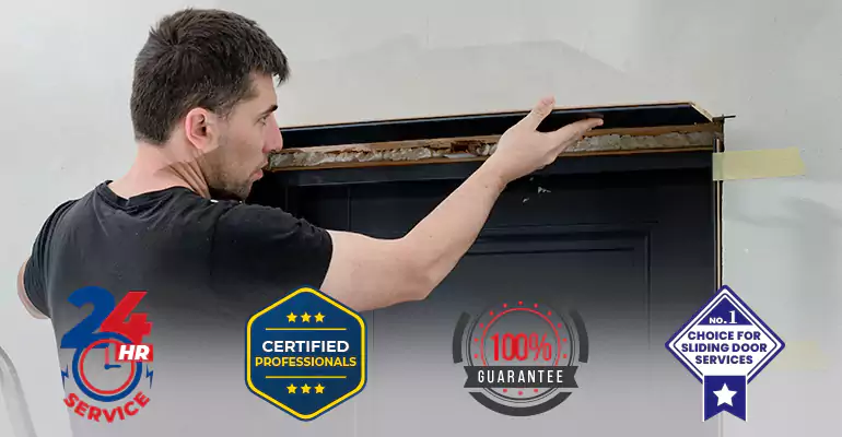 Wood Door Crack and Hole Repair in Sweetwater